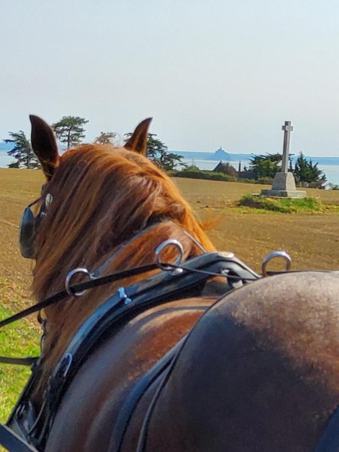 Chez Jollyjune, A Moins D'Une Heure Du Mont Saint Michel Champeaux Luaran gambar